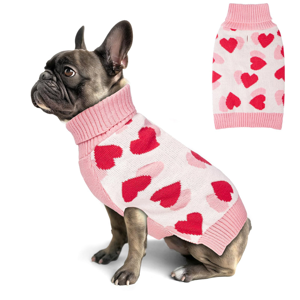KYEESE sudadera para perro con corazón impreso, ideal para celebraciones festivas.