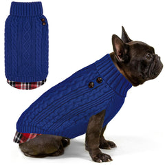 KYEESE suéter para perro grueso con cuello alto, ideal para abrigo cálido.