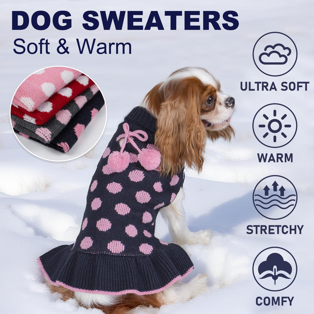 KYEESE suéter para perro textura acrílica suave y elástica para moverse con libertad.