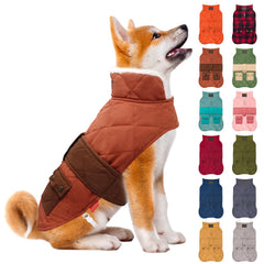 KYEESE abrigo para perro, vista frontal, ideal para paseos en frío.