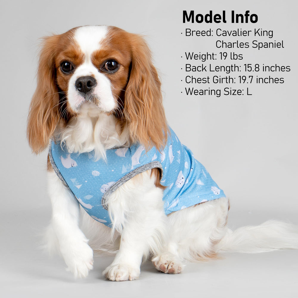Patrón oso polar en camisas KYEESE para perros