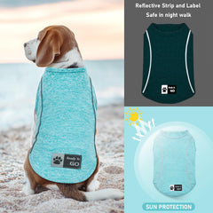 Camiseta KYEESE para perro pequeño con raya reflectante para seguridad nocturna