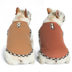 KYEESE camiseta para perro estirable marrón, comodidad diaria.