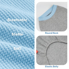 Camiseta KYEESE para perro grande, azul y gris, vista posterior y ajuste cómodo