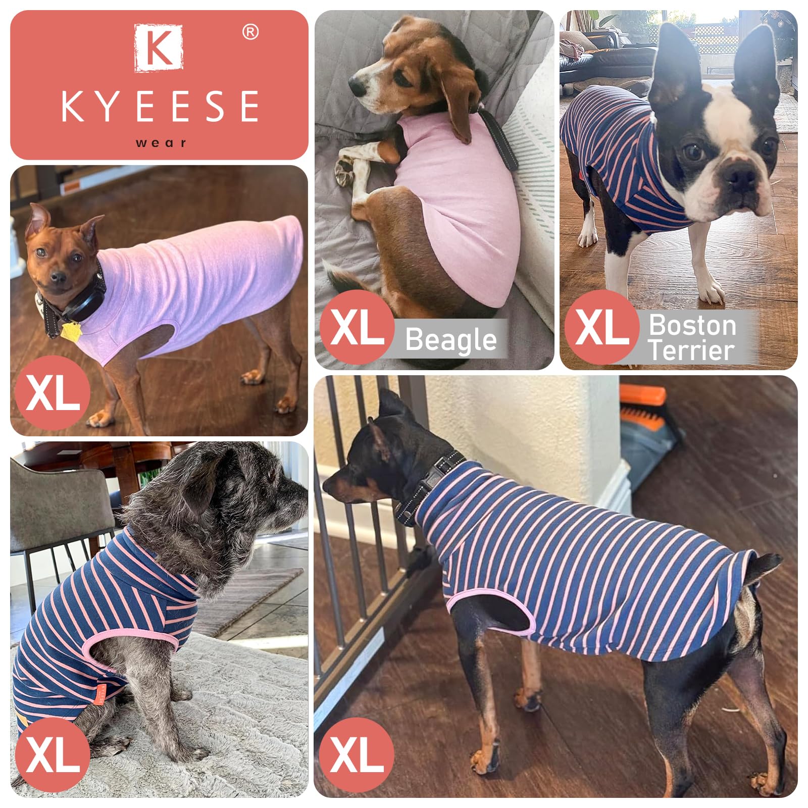 KYEESE 2-Pack sudadera colores sólidos y rayas para estilo diario.