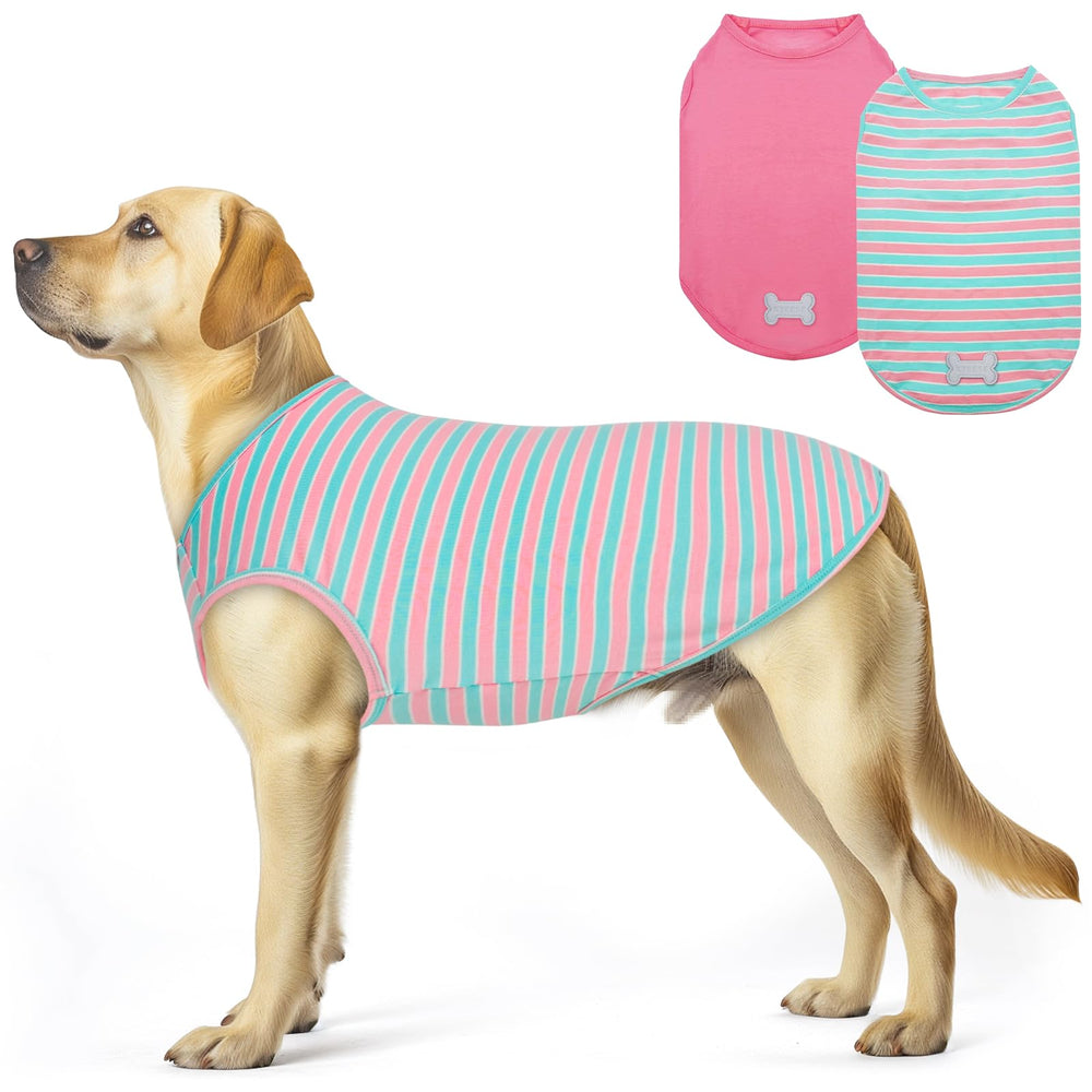 KYEESE: dos camisetas para perros en rosa para uso diario y comodidad.