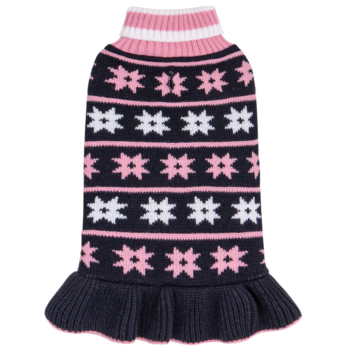 KYEESE sudadera para perros pequeños con copos de nieve en azul navy, talla XS