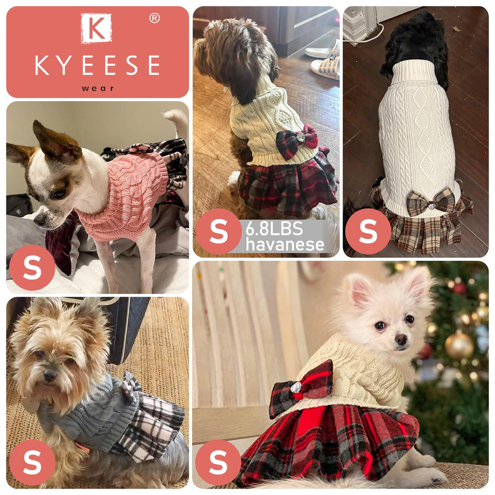 KYEESE suéter gingham patchwork, look elegante para fotos y eventos.