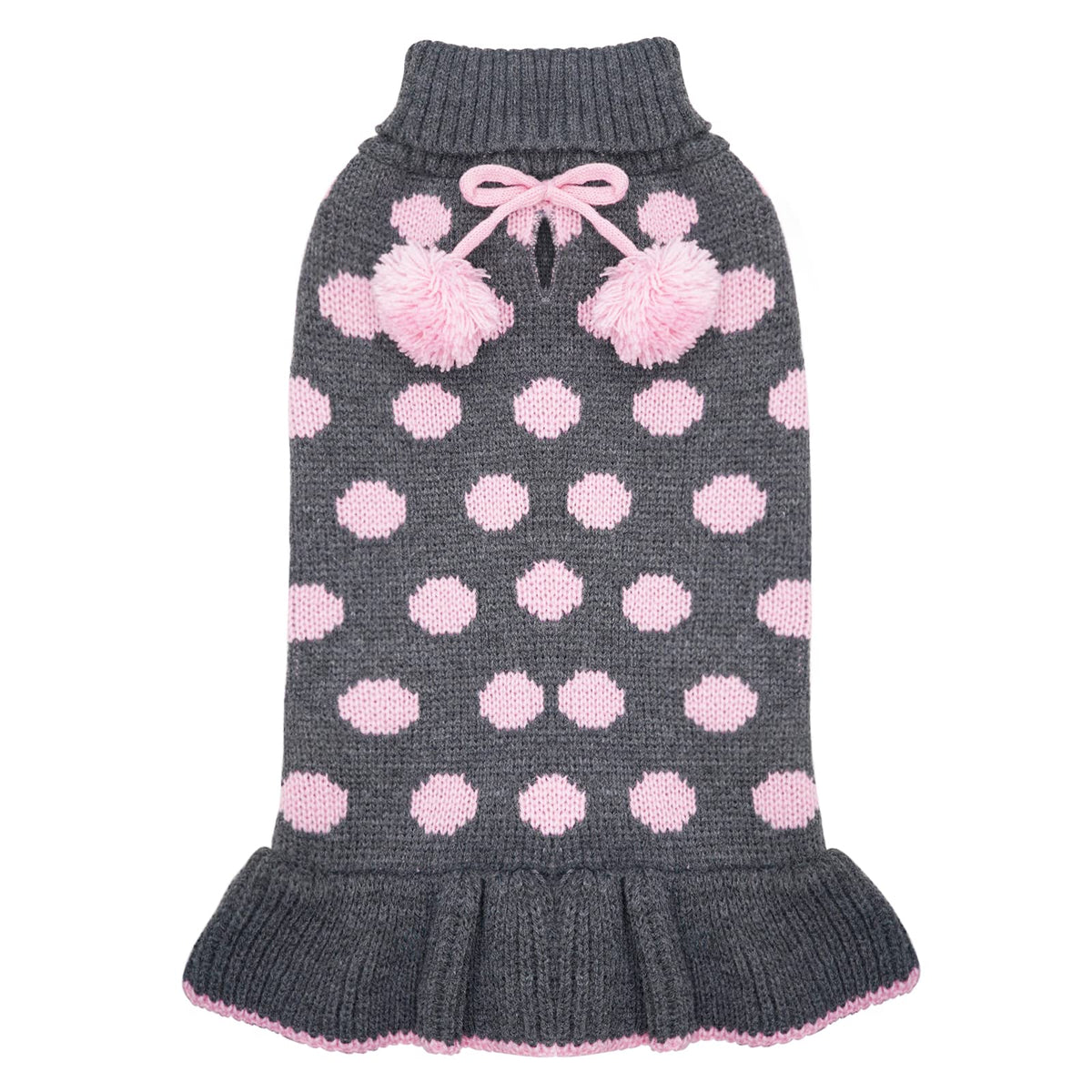 KYEESE suéter vestido con cuello alto para perro, mantiene el calor durante paseos.