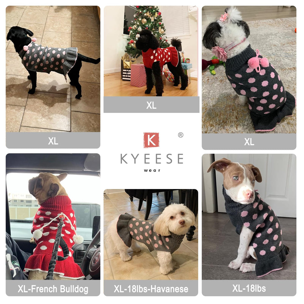 KYEESE suéter vestido con pompón trasero, toque adorable para fotos.