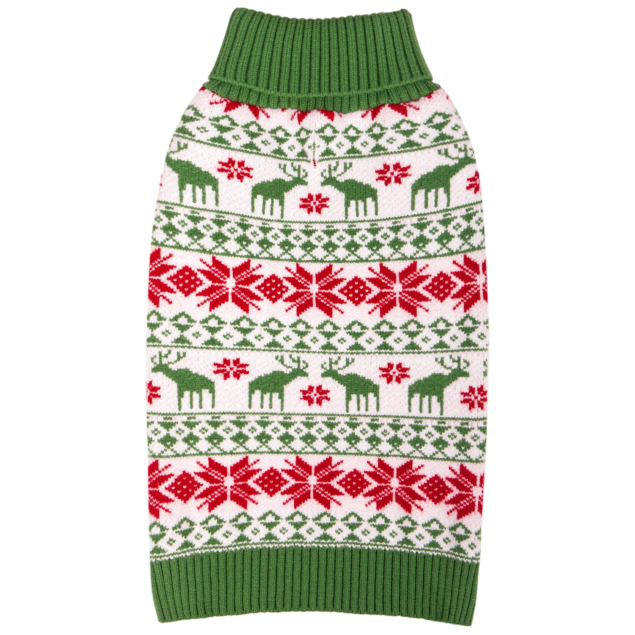 KYEESE perro suéter navidad dorso: diseño festivo que mantiene abrigado a tu perro.