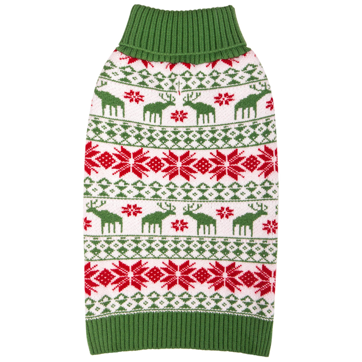 KYEESE perro suéter navidad dorso: diseño festivo que mantiene abrigado a tu perro.