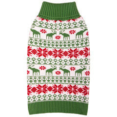 KYEESE perro suéter navidad dorso: diseño festivo que mantiene abrigado a tu perro.
