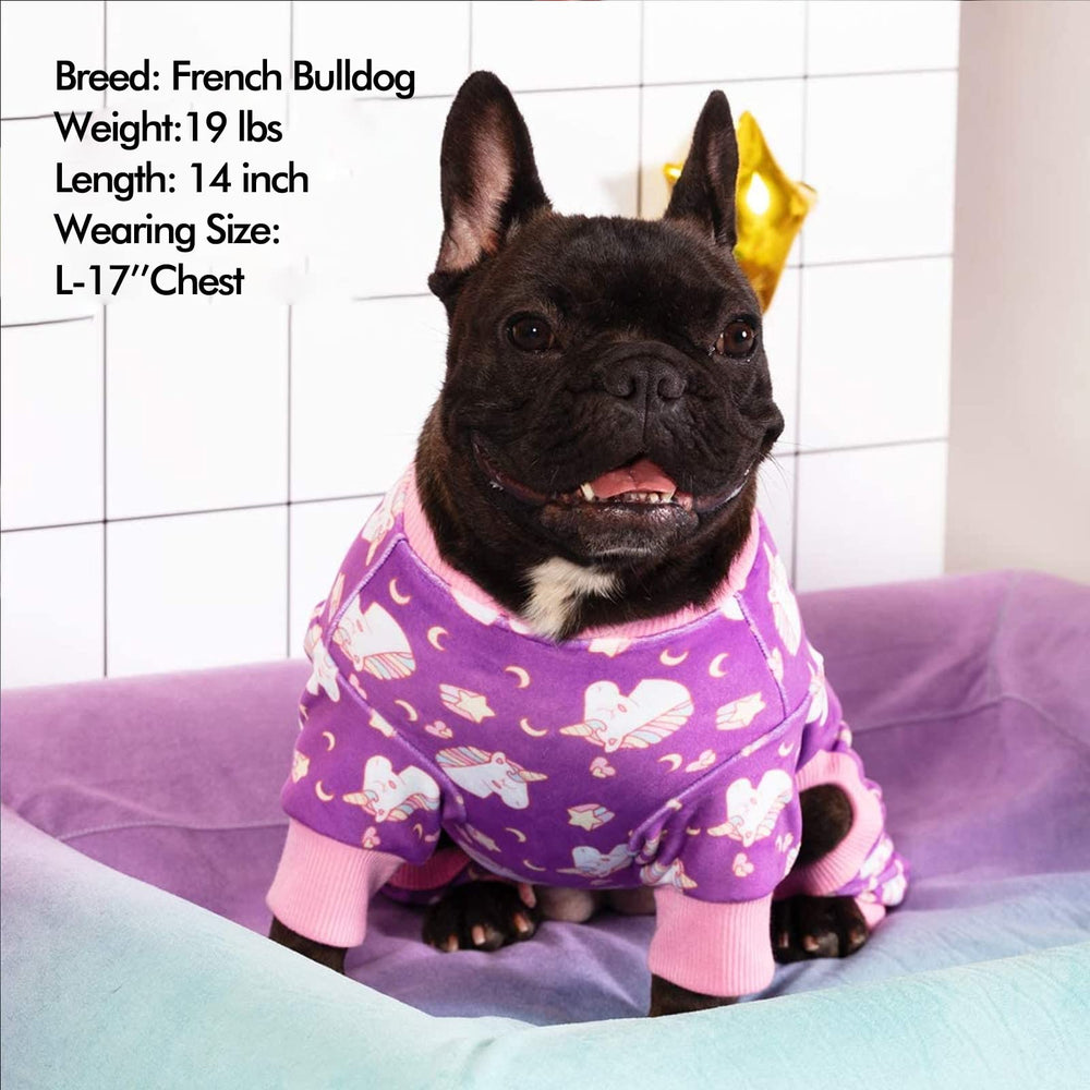 Pijama KYEESE unicornio morado, opción cálida para días fríos.