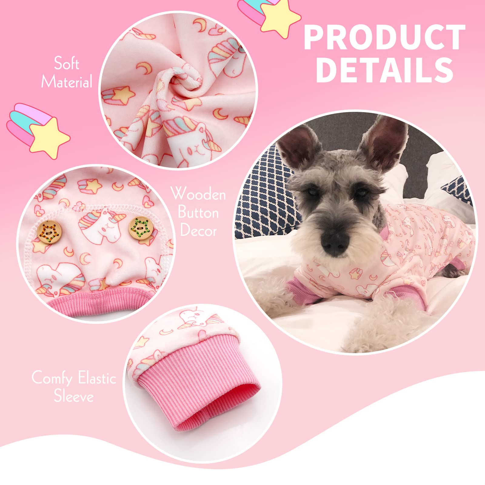 KYEESE pijama perro diseño fácil de poner.
