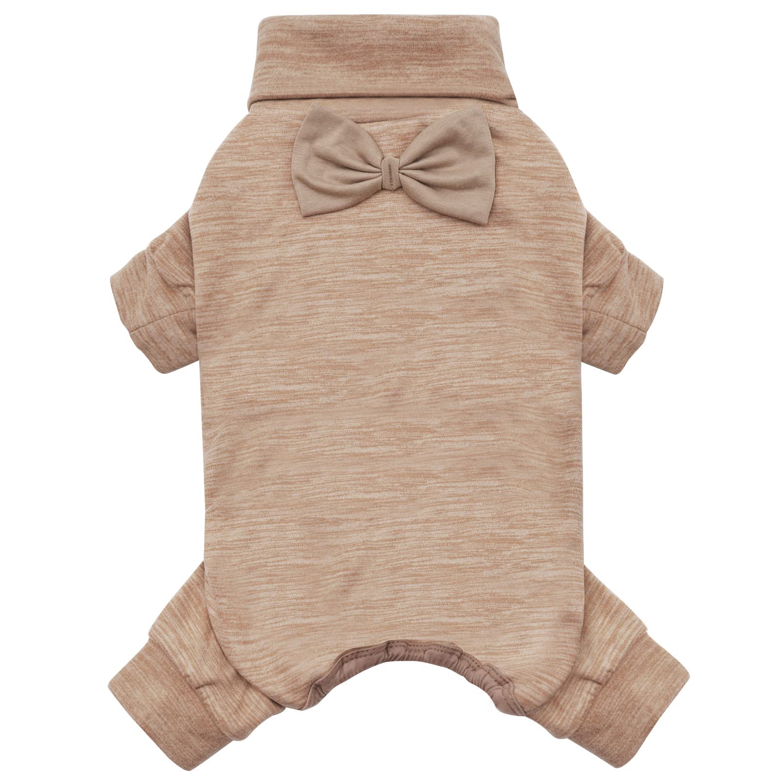 Pijama KYEESE para perro visto de frente, cómodo para paseos diarios.