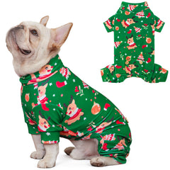 KYEESE pijama para perros con diseño de renos, perfecto para fiestas navideñas