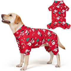 KYEESE pijama perro navidad Santa cuello alto ideal para fotos festivas