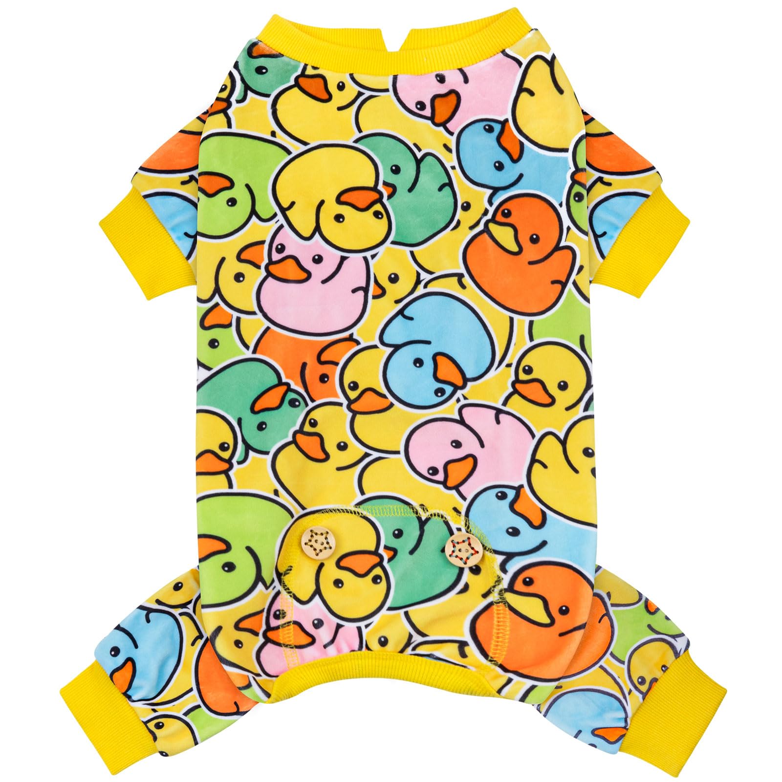 KYEESE pijama para perro de terciopelo, fácil de poner y cómodo para uso diario.