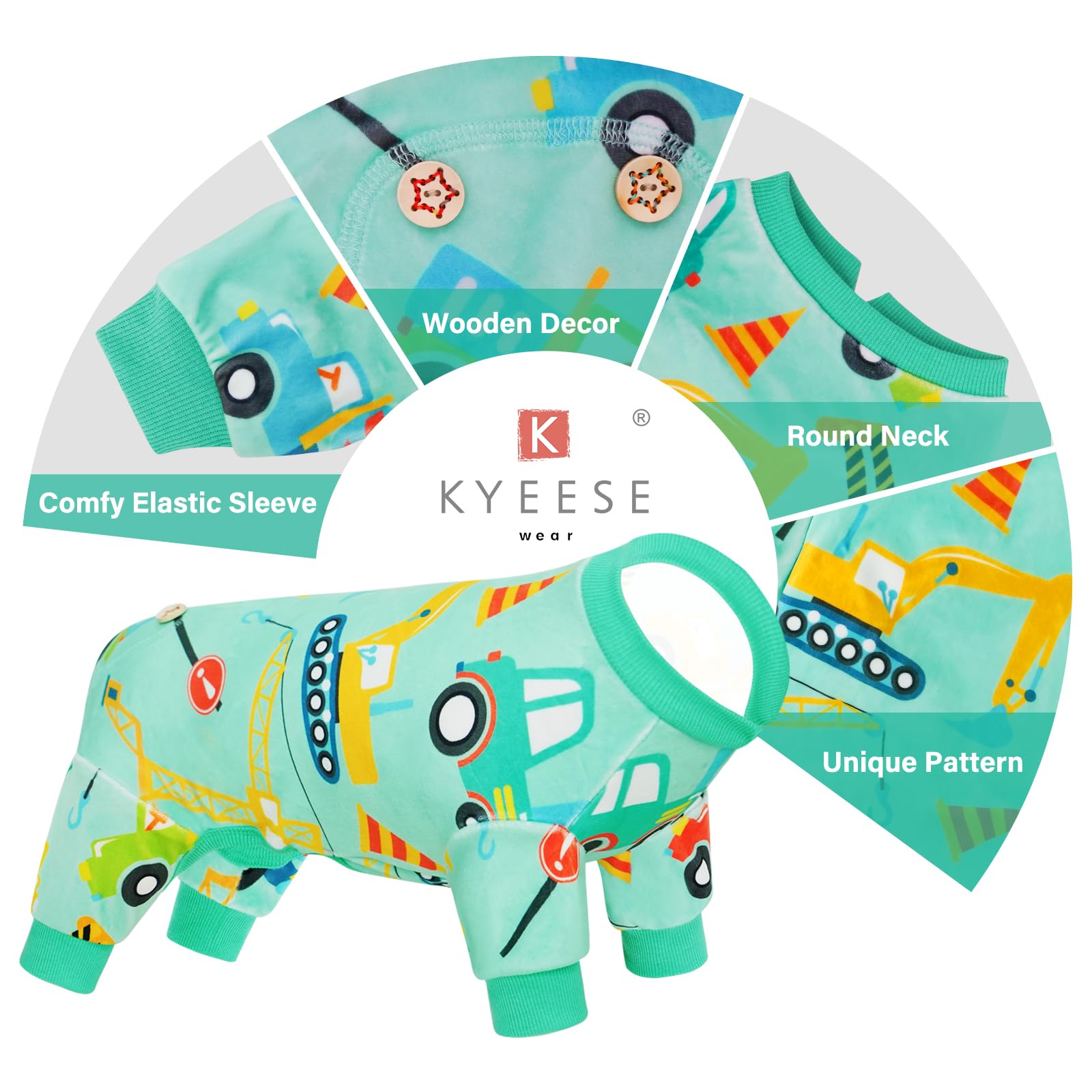 Pijama KYEESE para uso diario en casa, cómodo para perros.