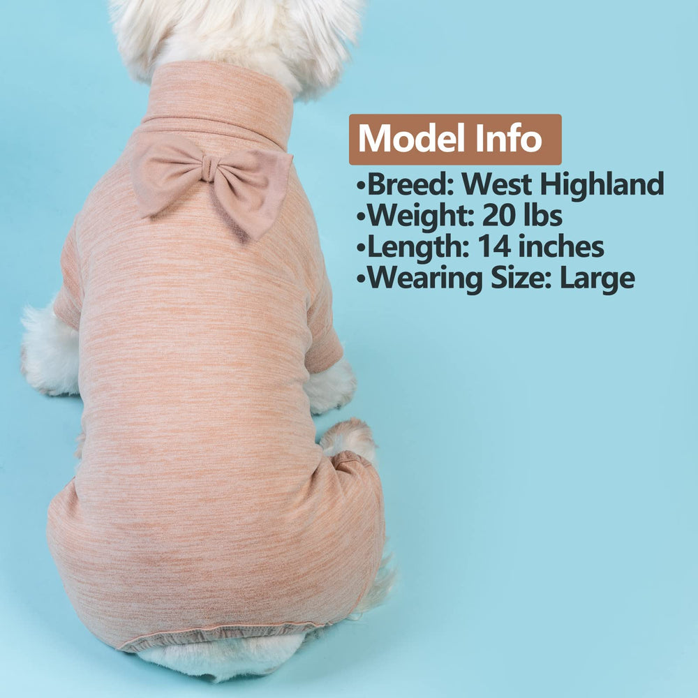 Pijama KYEESE para perro, uso en interiores para mantener calor en casa.