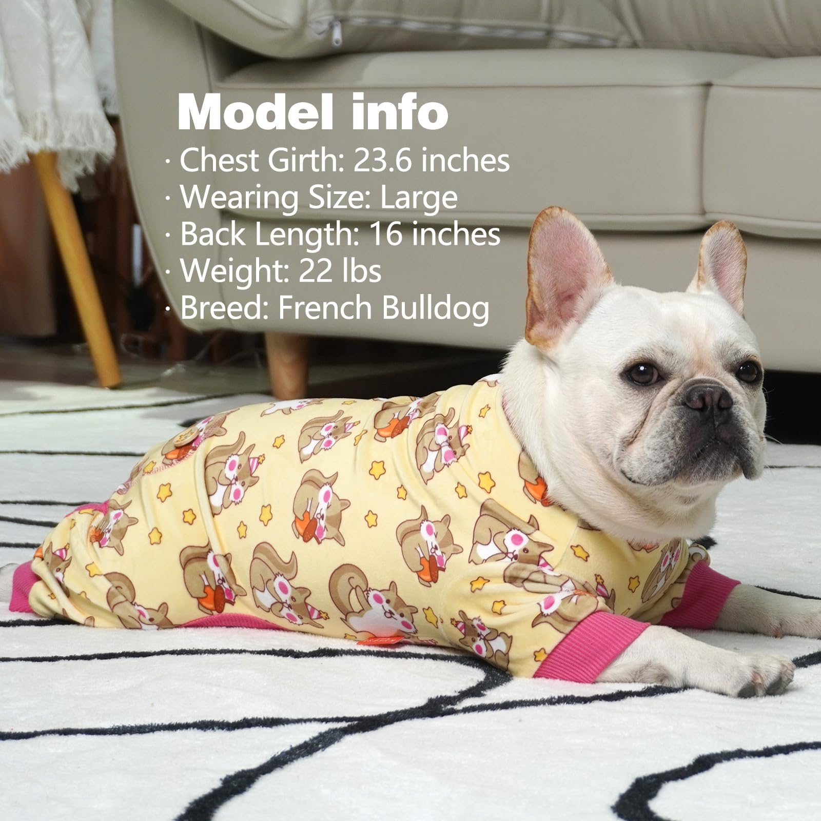 KYEESE pijama antipelo para perros, ayuda a reducir pelos en muebles y cama.