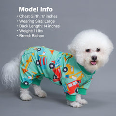 KYEESE pijama, diseño pullover, fácil de vestir para perros.