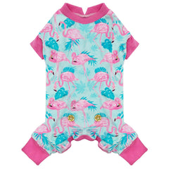 Pijamas KYEESE para perro con terciopelo y flamenco, cómodo para noches frías.