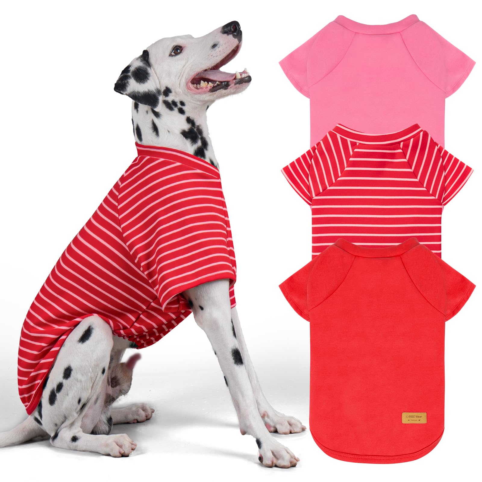 KYEESE set de 3 sudaderas para perro, ideal para rotar outfits.