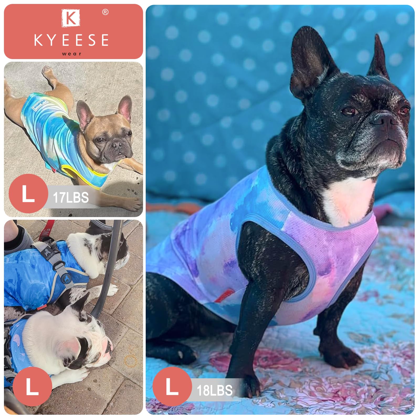 KYEESE sin mangas para perro, comodidad durante el paseo.