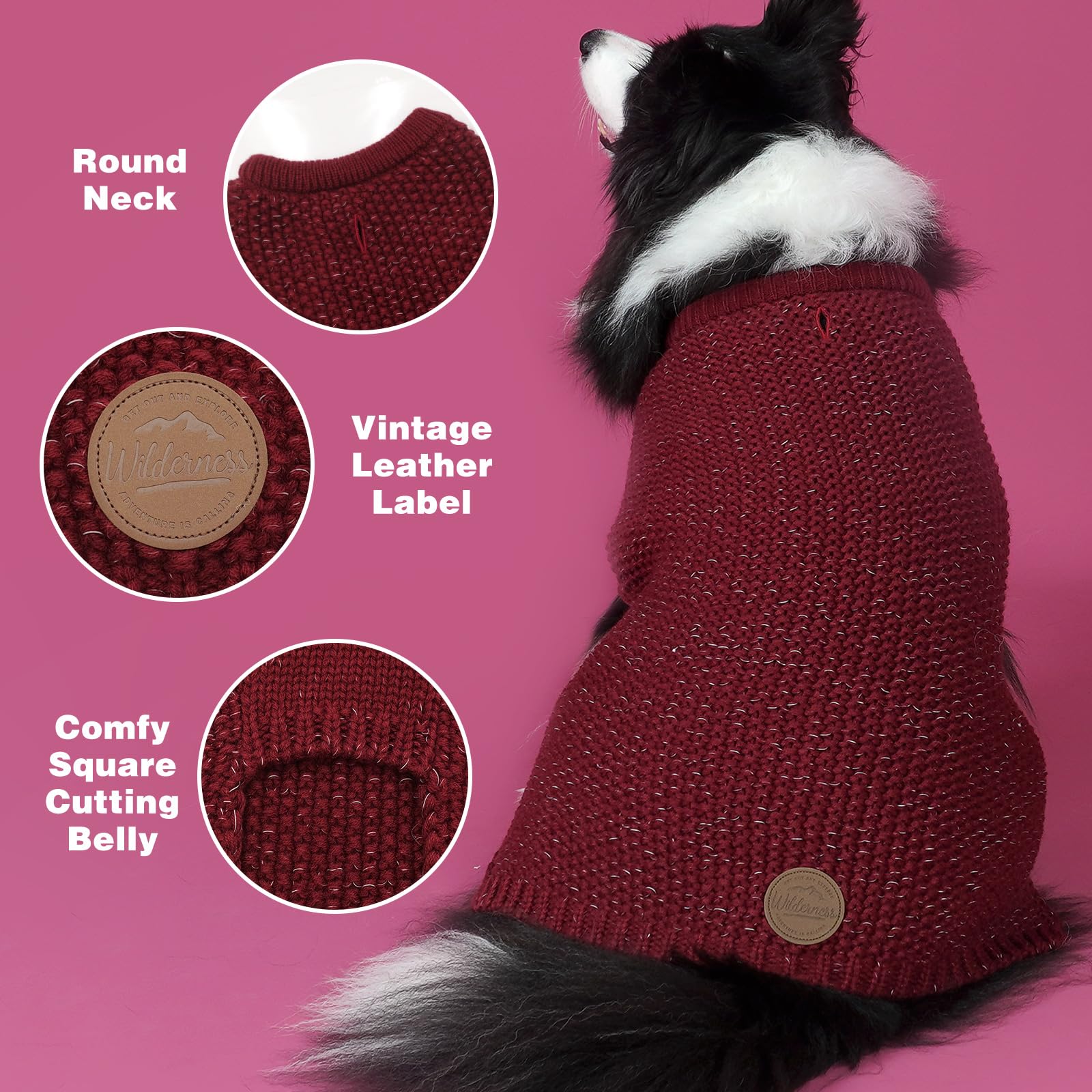 kyeeese sudadera perro detalle cosido, acabado resistente