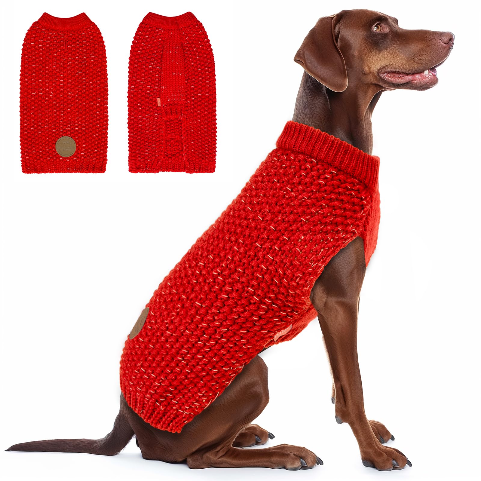 KYEESE sudadera para perro grande con orificio para correa, fácil de usar durante paseos.