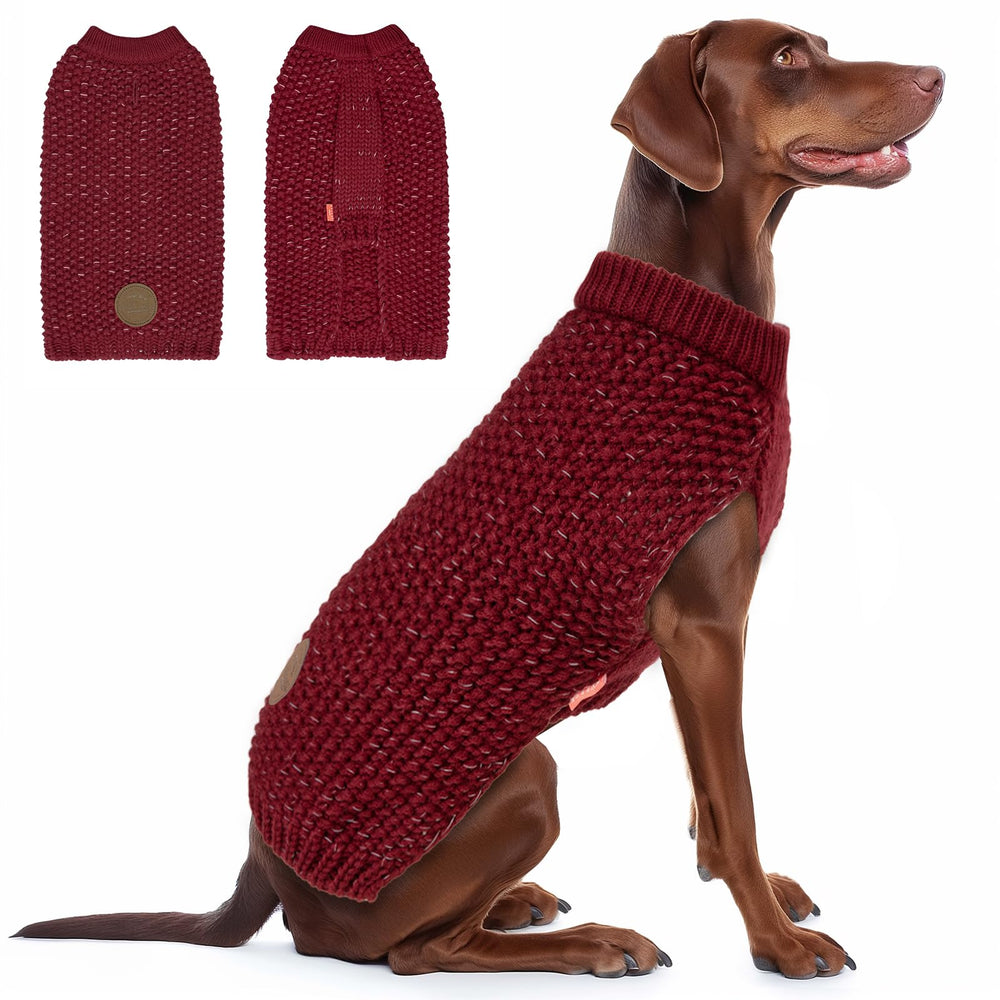 KYEESE sudadera para perro grande con hilo reflectante para mayor visibilidad nocturna.