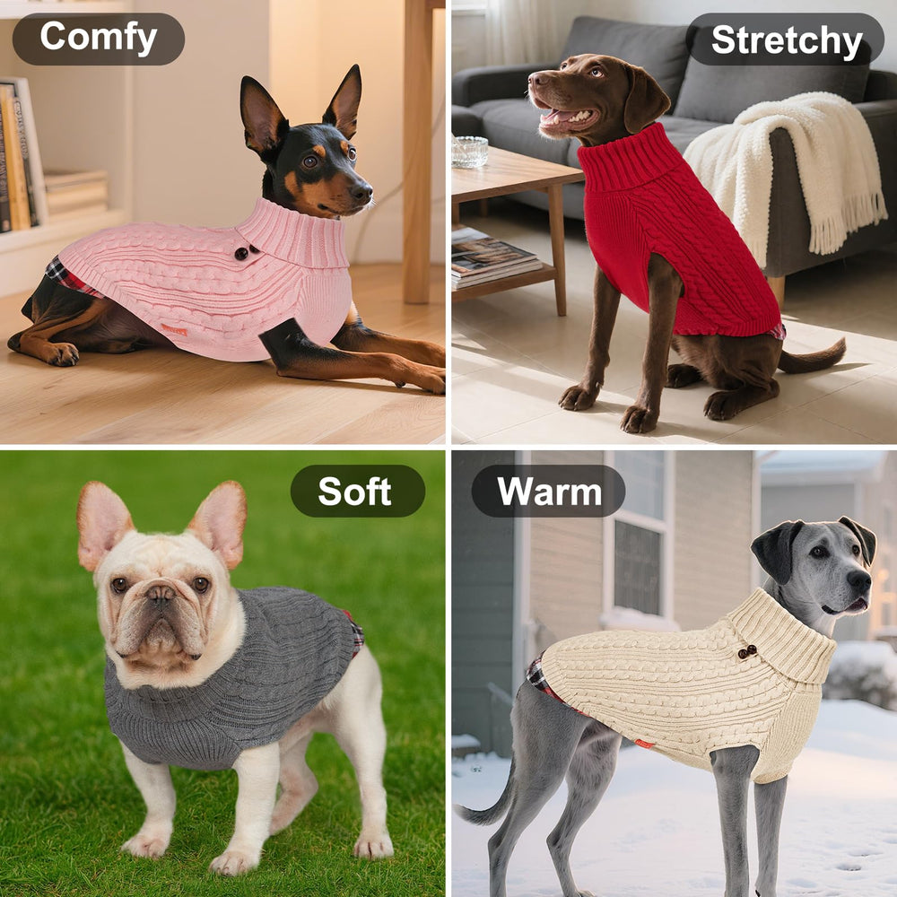 KYEESE sudadera para perro con patchwork gingham para un look preppy.