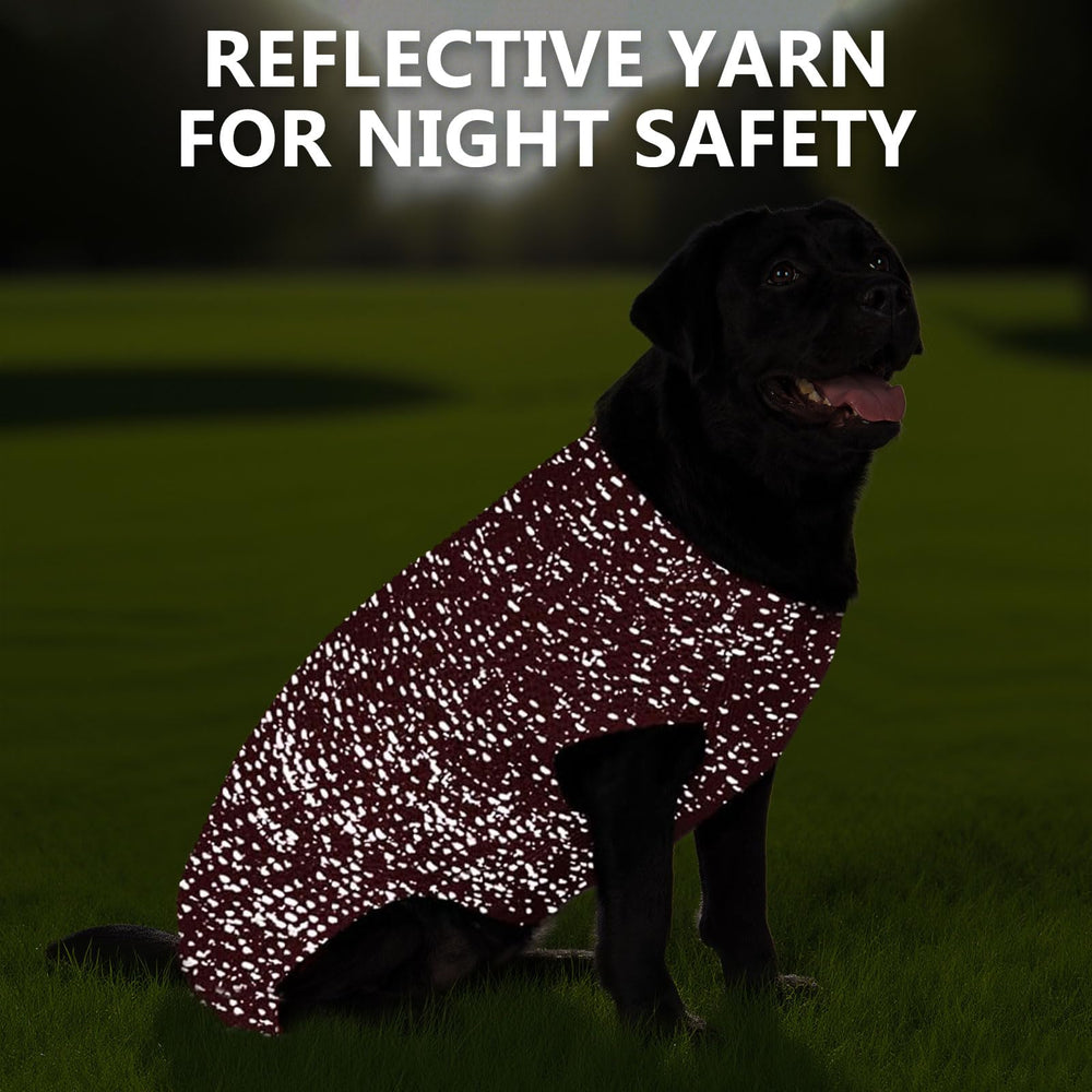 kyeeese sudadera perro reflectante rojo oscuro, mejor visibilidad nocturna