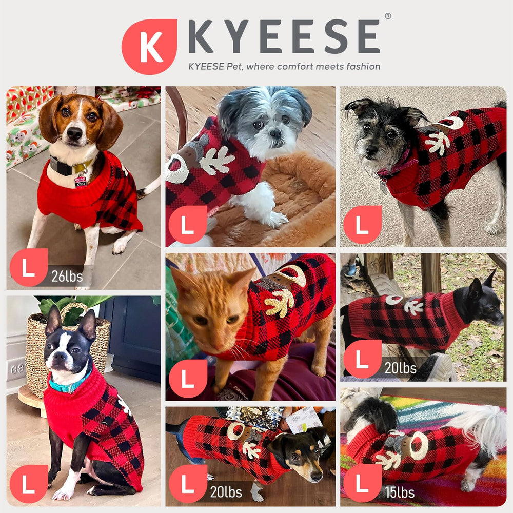 KYEESE guía de tallas que ayuda a elegir la talla correcta para tu perro.