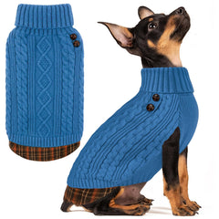 KYEESE sudadera perro cuello alto, cálida para días fríos.
