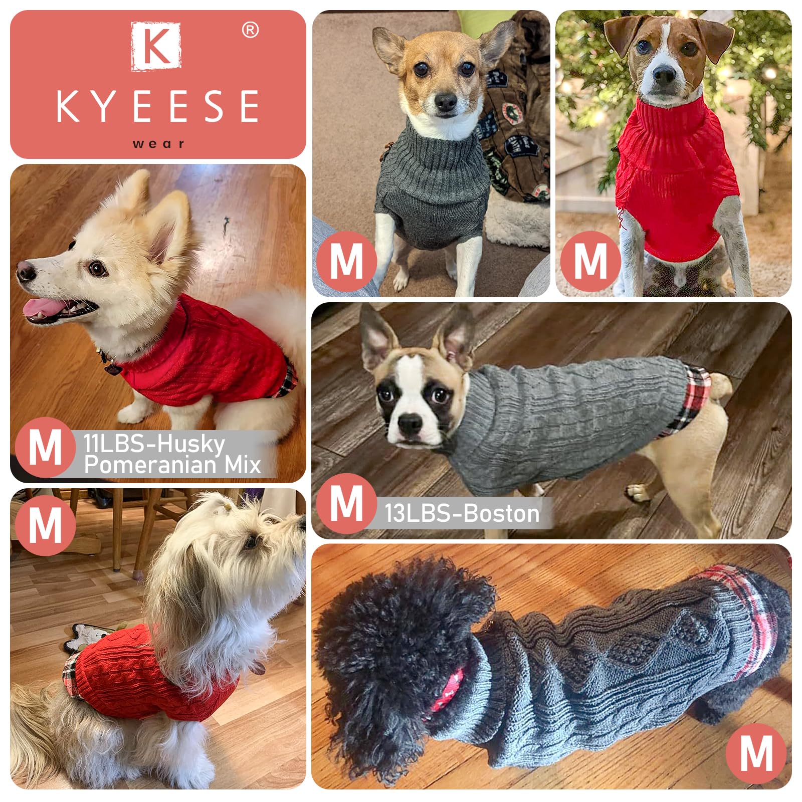 KYEESE suéter perro estilo clásico, look elegante para salidas