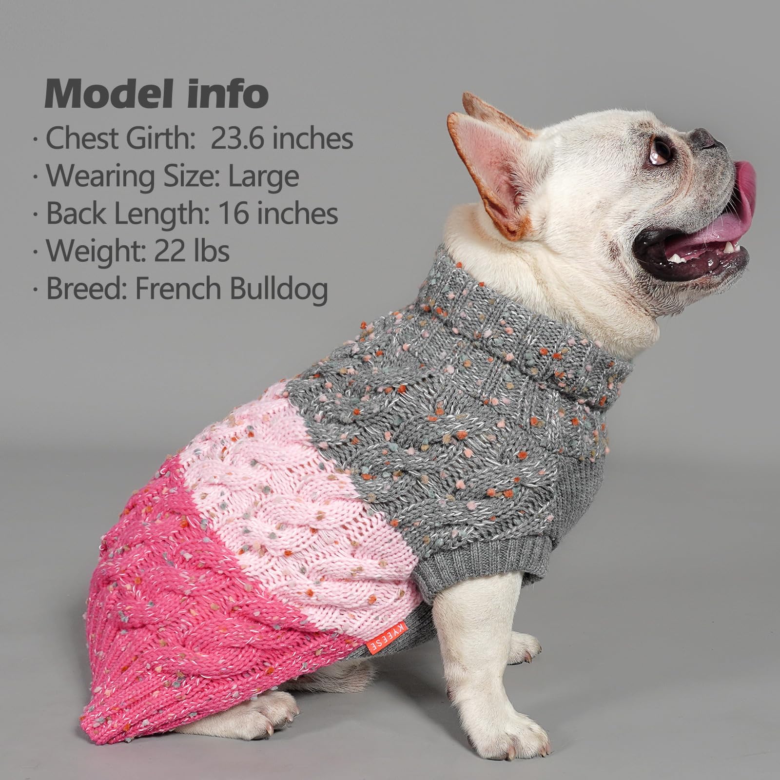 KYEESE suéter para perro modelo de otoño, uso versátil.