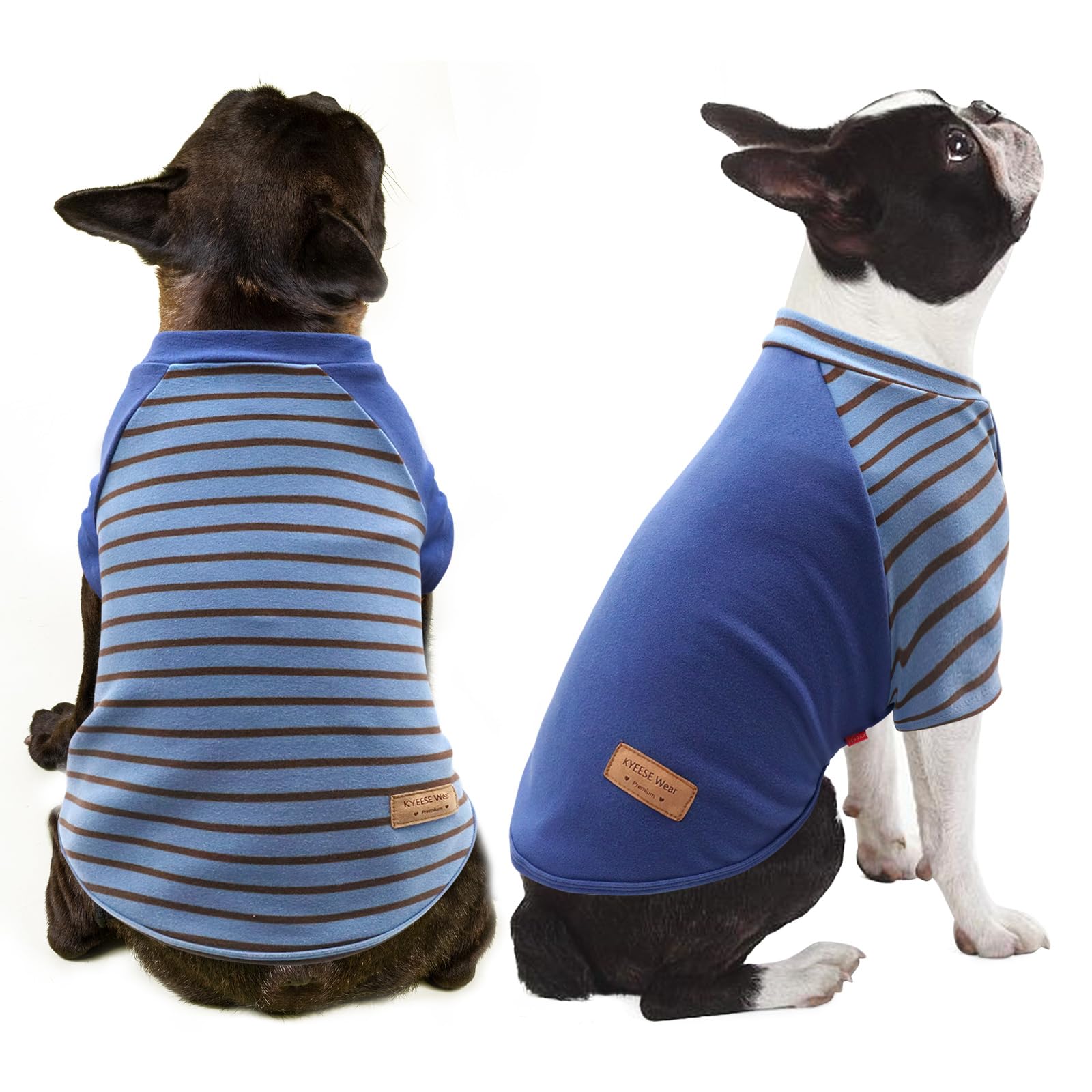 KYEESE suéter para perro pequeño, dos conjuntos, cómodo para paseos diarios.