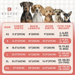 KYEESE sueter perro punto cable gradiente marrón xlarge, diseño de cuello alto para confort.
