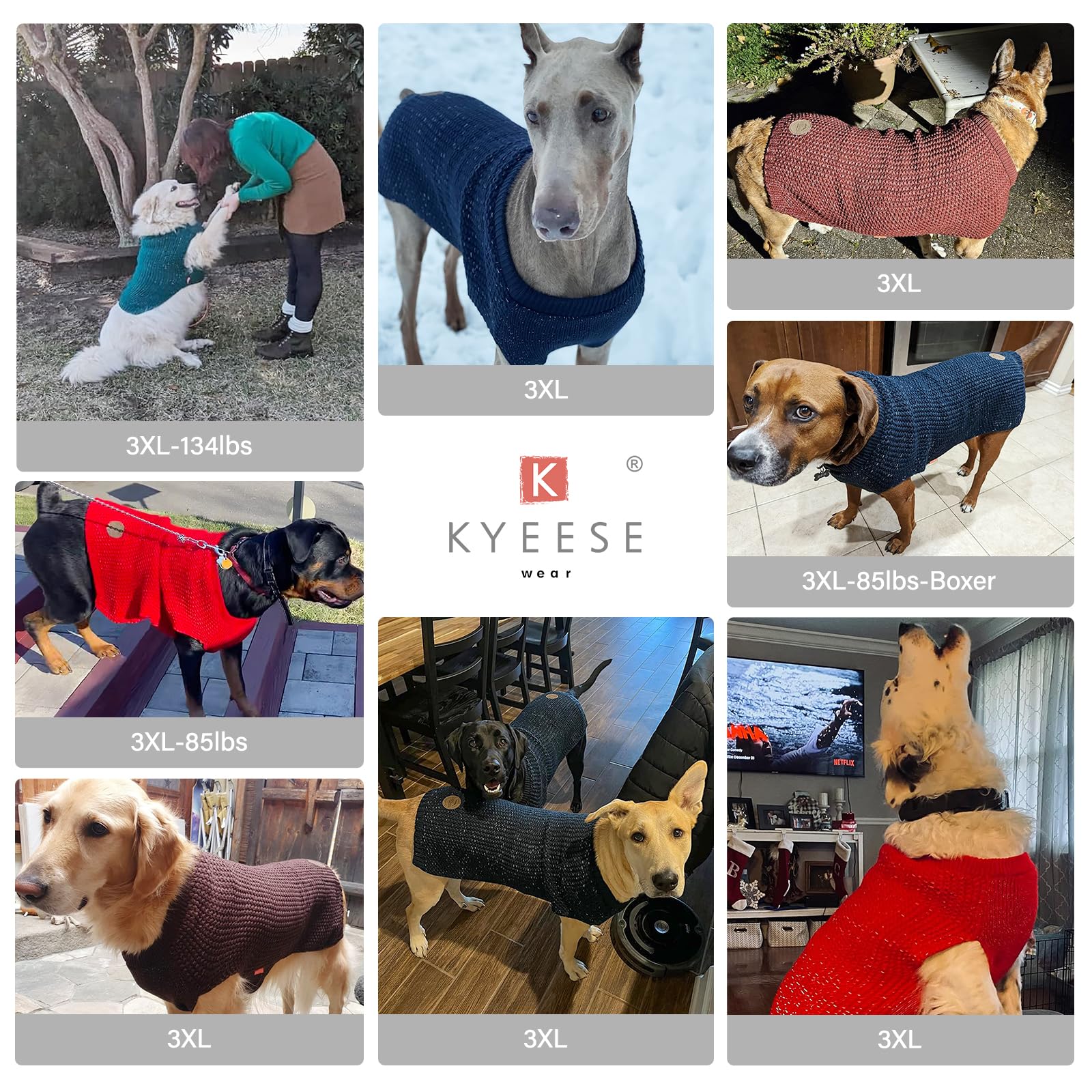 KYEESE suéter lavable a máquina, cuidado sencillo tras salidas.