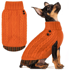 KYEESE suéter suave para perro, vista frontal, ideal para paseos diarios en frío