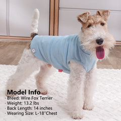KYEESE camiseta para perro waffle tejido aireado frente, facilita ponérselas