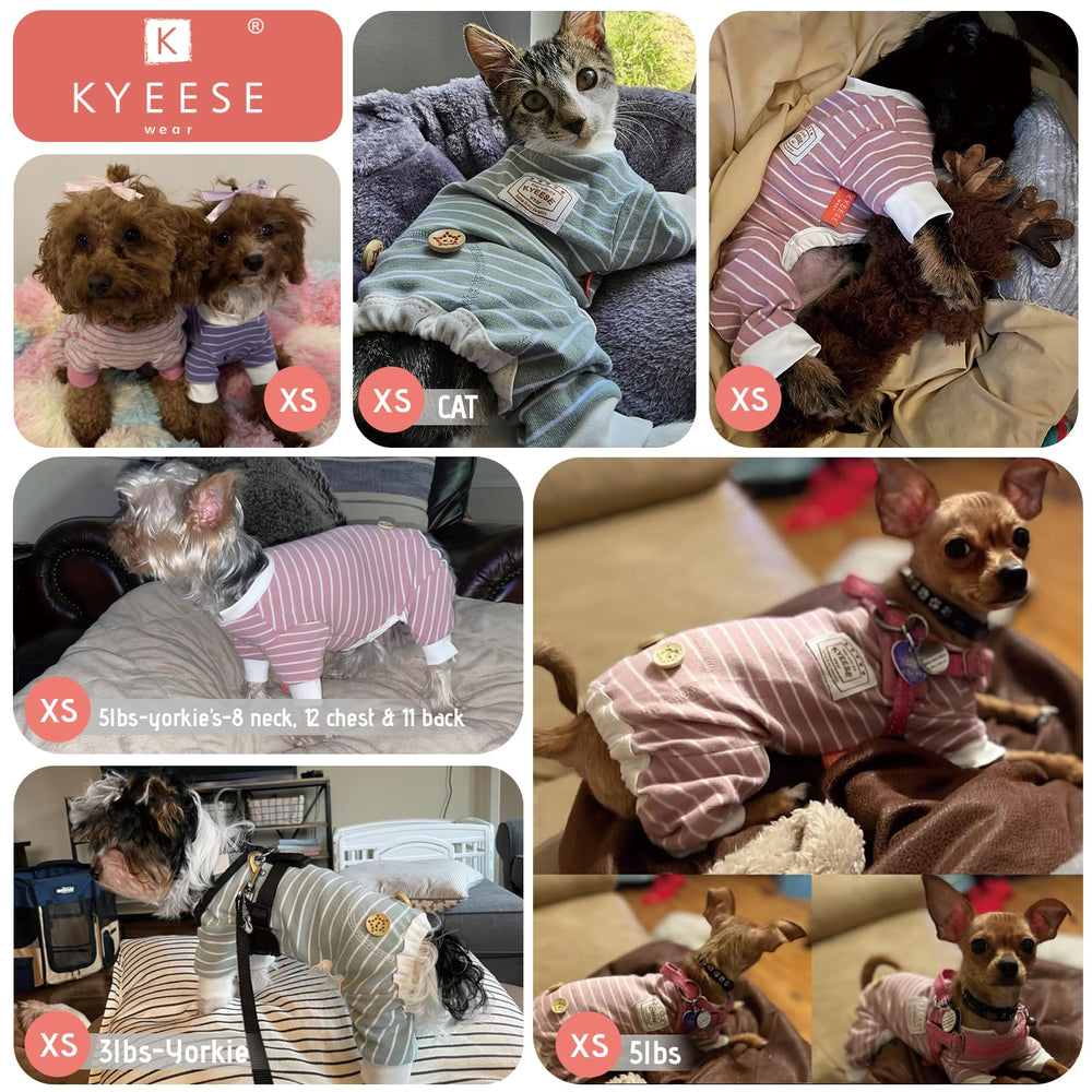 KYEESE pijamas perro tallas variadas, ajuste para diferentes tamaños