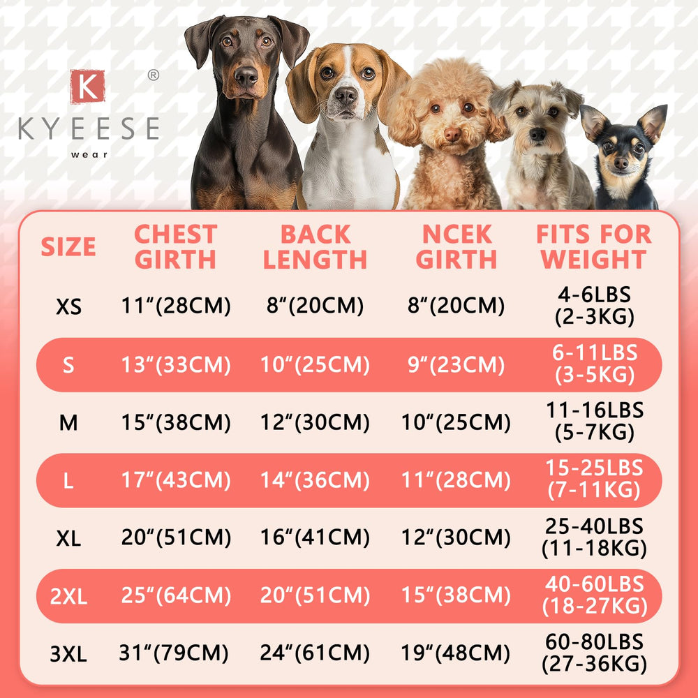KYEESE Pijama para perros, rayas moradas, dorso; suave y cálido para estar en casa.