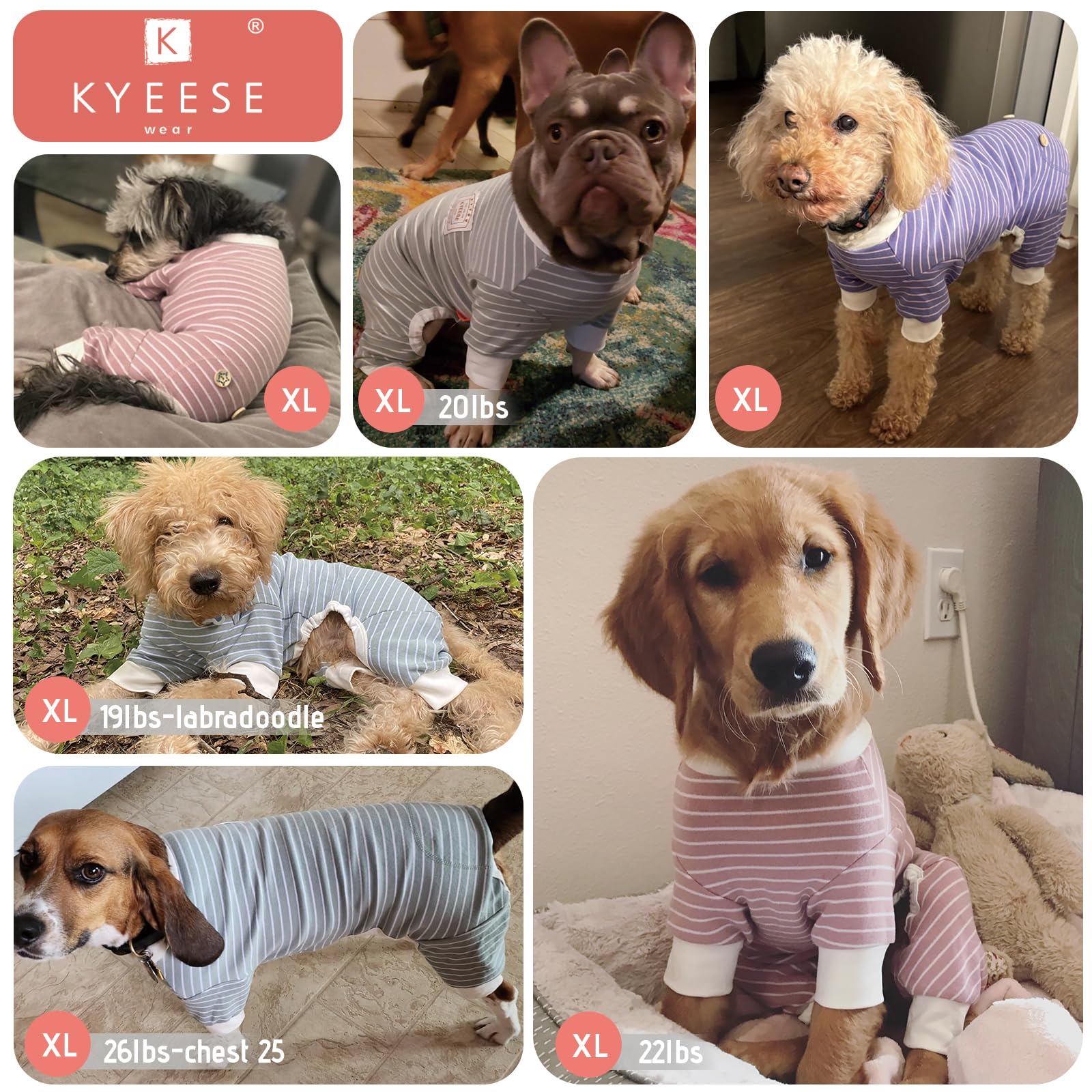 KYEESE Pijama uso domestico, cómodo para mascotas.
