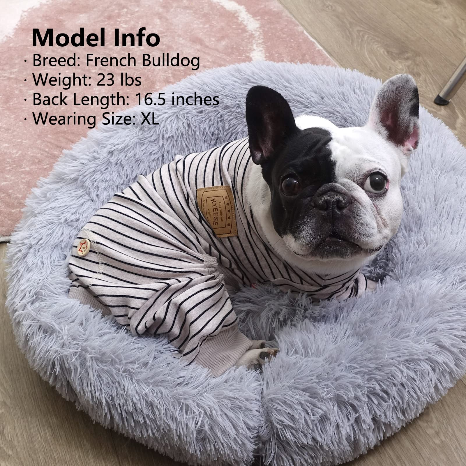 Pijama KYEESE para perros grandes, talla 3XL segura.