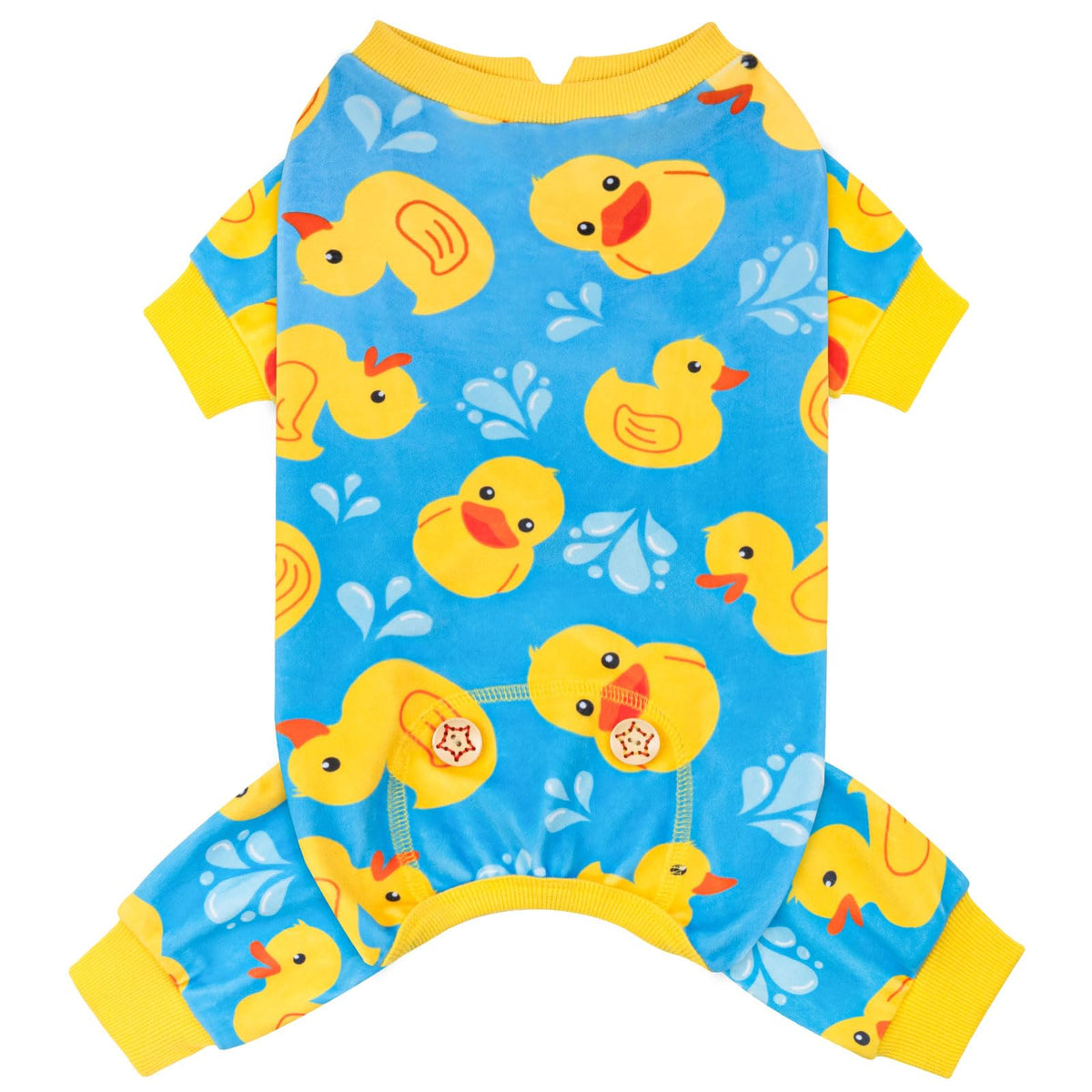 KYEESE Pijama para perro con pato flotante azul, cómodo para uso diario.