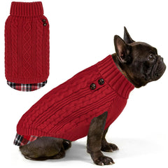 KYEESE sudadera suave para perro con cuello alto, ideal para paseos.